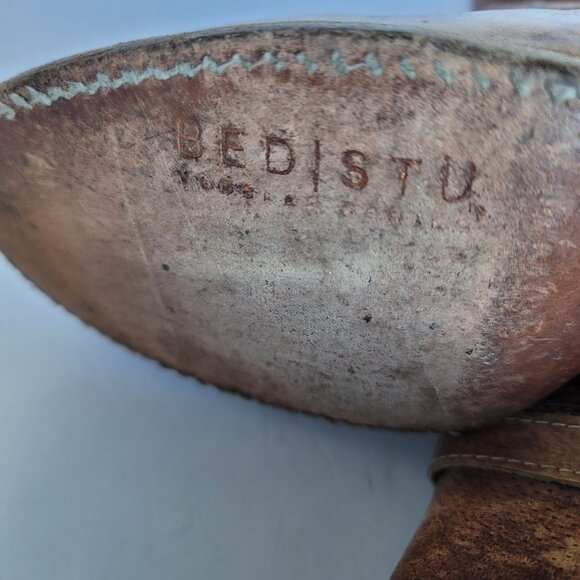 Bed Stu Cobbler Series Bench Leather Distressed Ankle Boots. Size 10 - Picture 10 of 12
